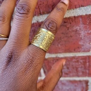 Geometric Brass Ring